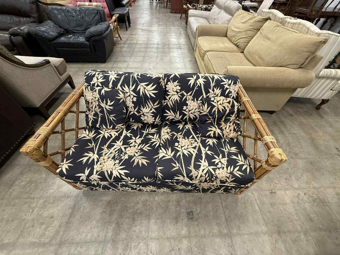 Vintage Style Floral Pattern Two Seater Sofa
