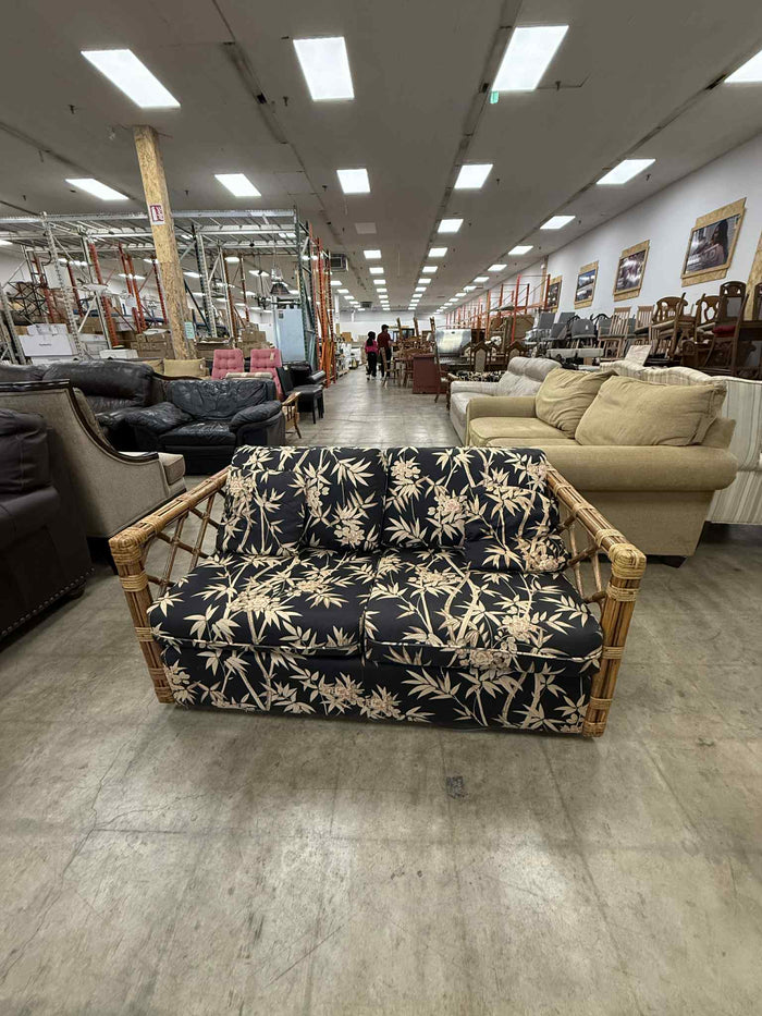 Vintage Style Floral Pattern Two Seater Sofa