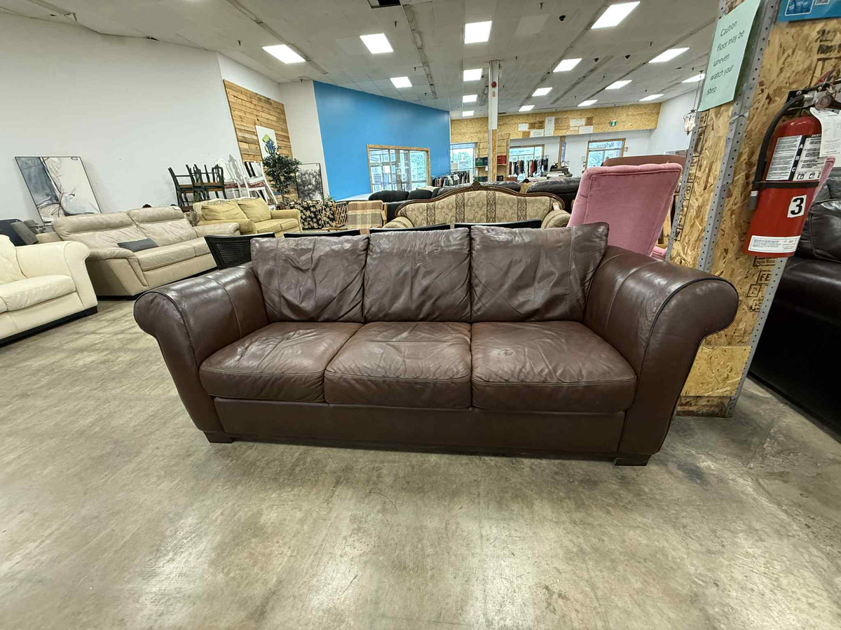 Brown Three Seater Sofa