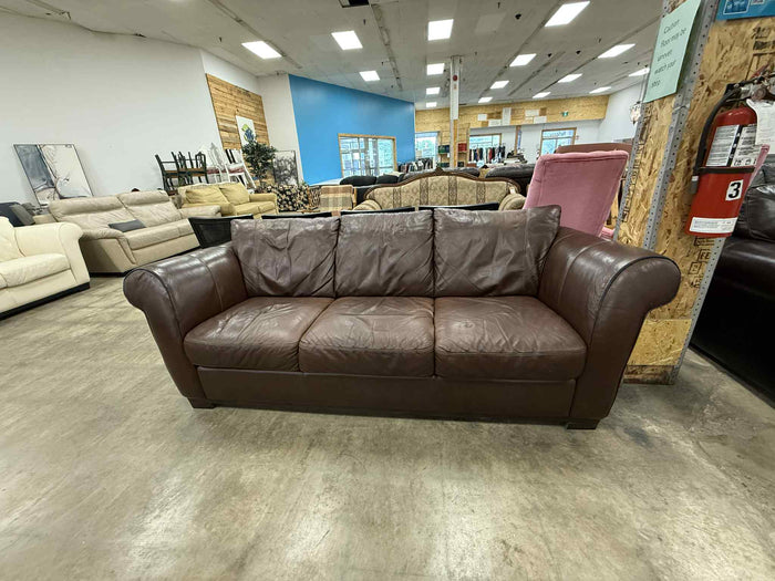 Brown Three Seater Sofa