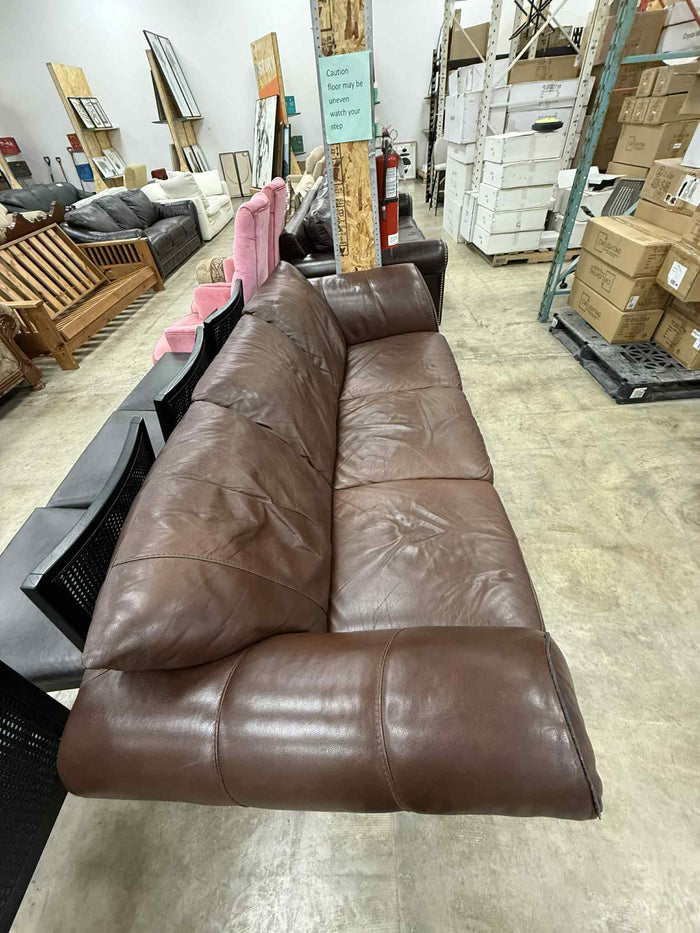 Brown Three Seater Sofa