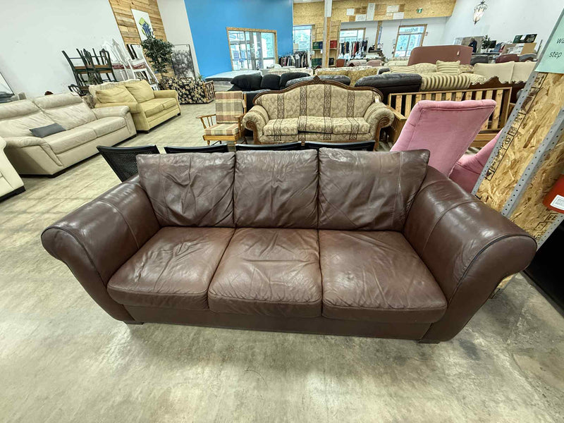 Brown Three Seater Sofa