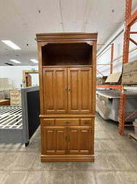Light Colored Wooden Entertainment Unit