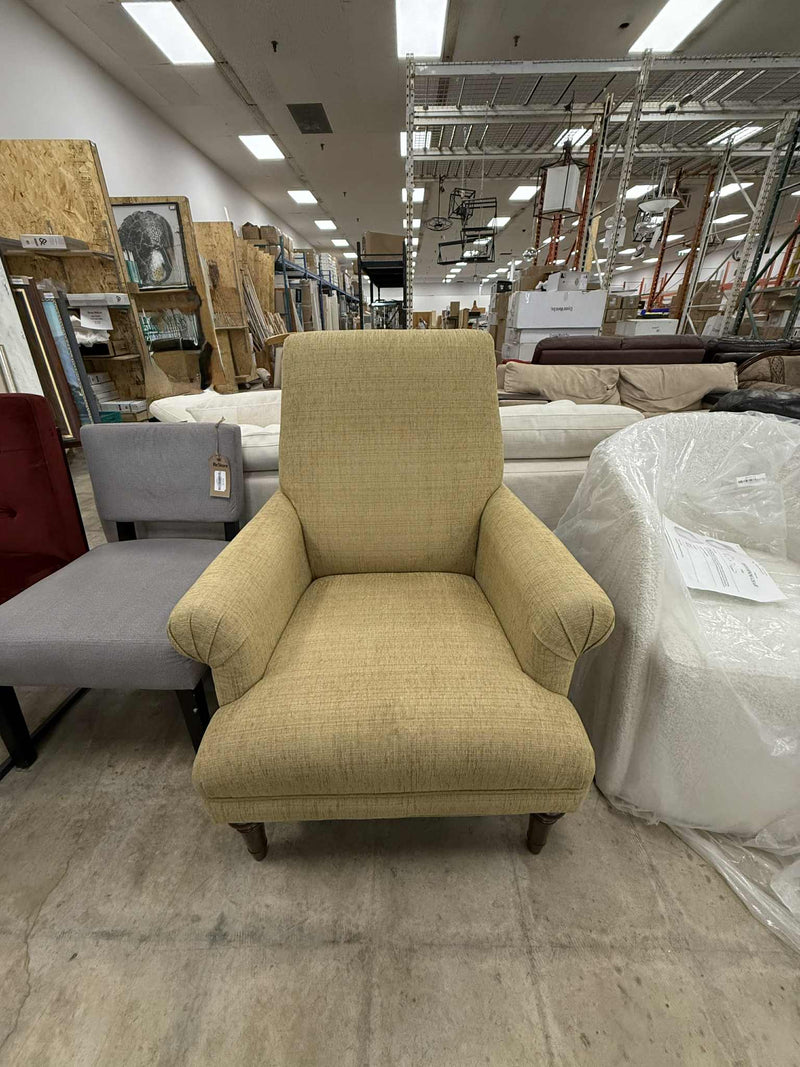 Traditional Style Pale Gold Armchair