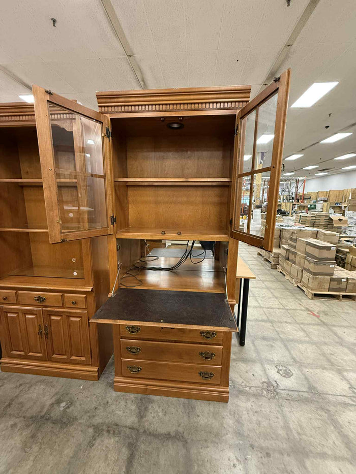 Light Colored Secretary Hutch