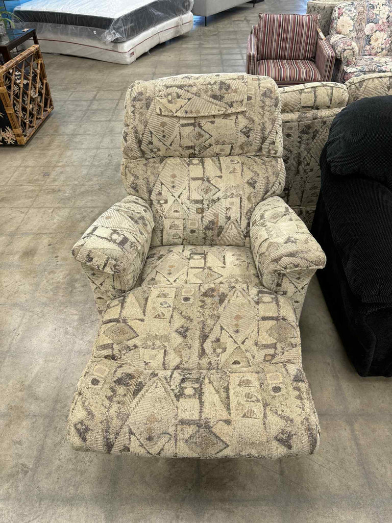 Pinecone Print Pattern Reclining Chair