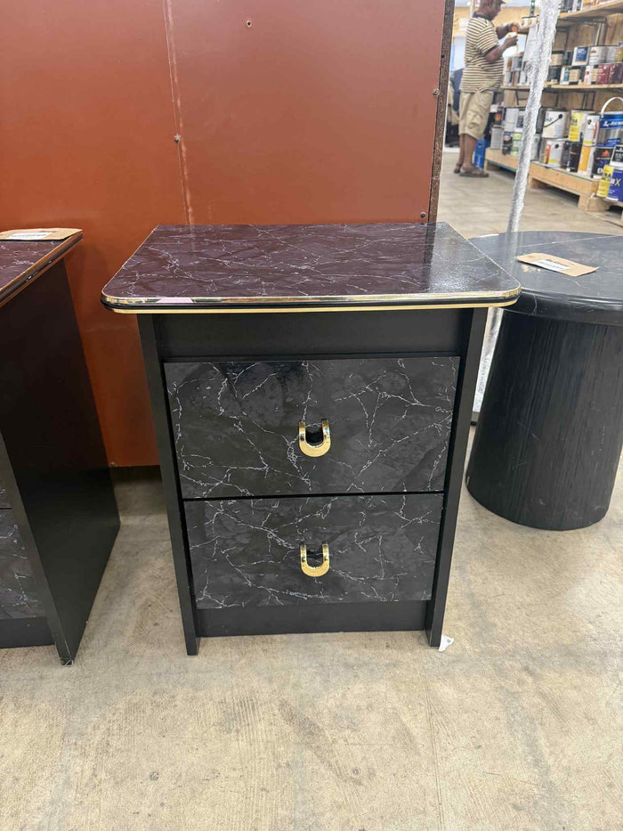 Marble Patterned Nightstand