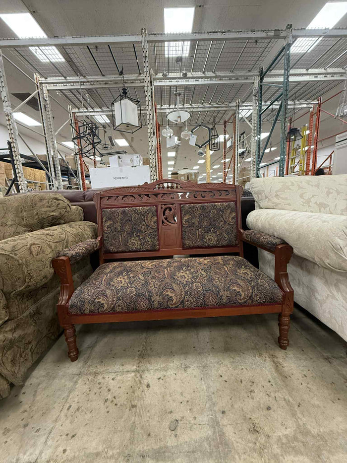 Traditional Style Upholstered 2 Seater
