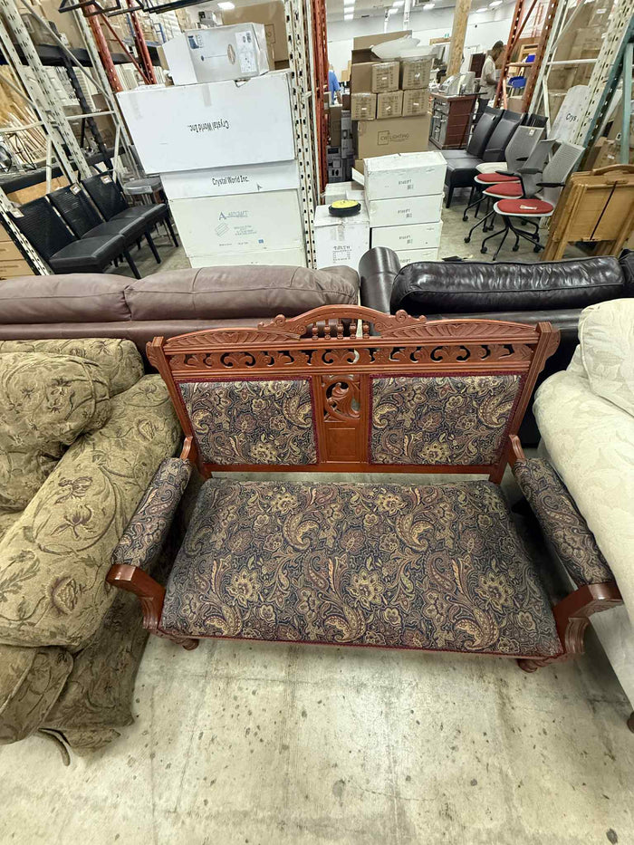 Traditional Style Upholstered 2 Seater