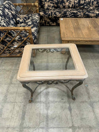 Light Colored Top Side Table