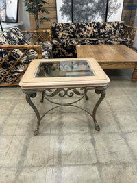 Light Colored Top Side Table