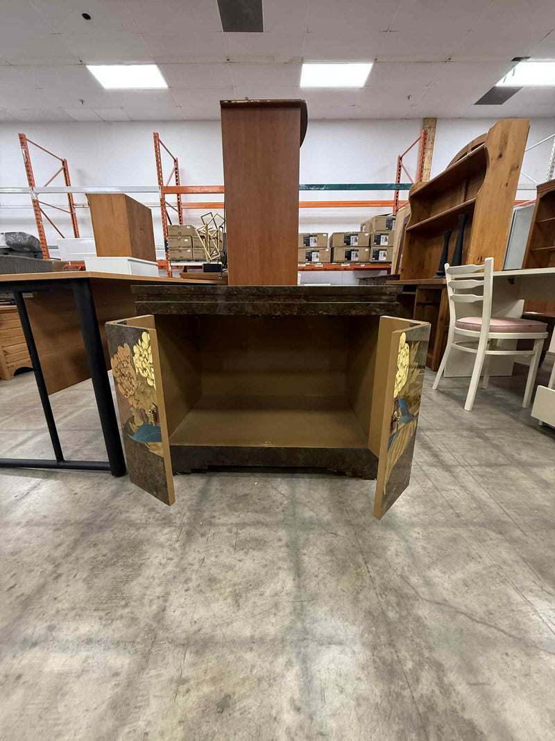 Lacquered Wood Low Sideboard