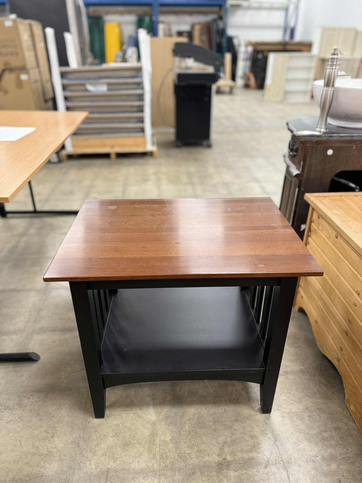 Two Level Mission Style End Table