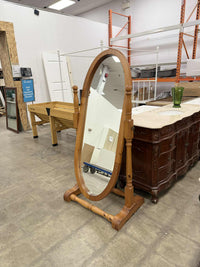 Oval Swivel Standing Mirror