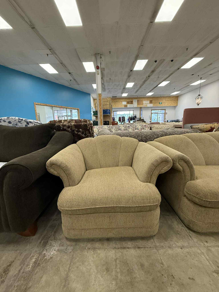 Light Color Upholstered Armchair