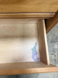 Light Wooden Nightstand with 2 Drawers