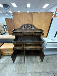 Vintage Style Step Back Hutch Cabinet