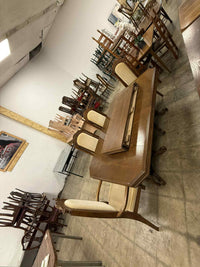 Classic Style 5-Piece Dining Set with 2 Leaves