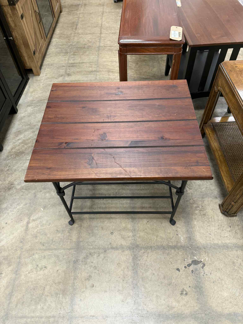 Iron and Wood Coffee Table