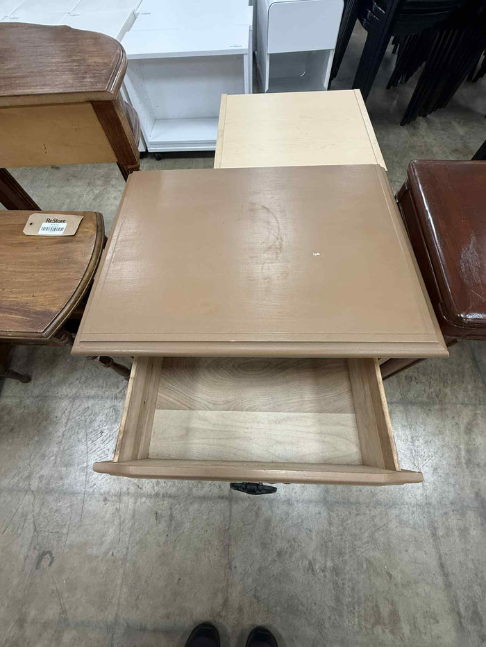 Light Brown Two Drawer Nightstand
