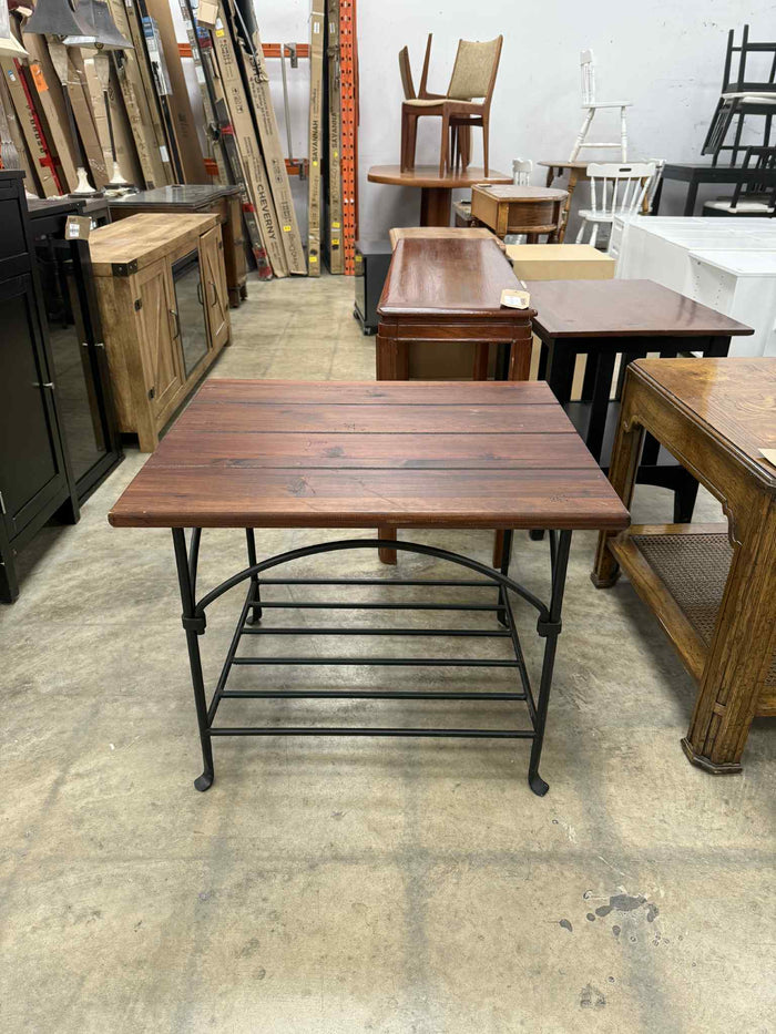 Iron and Wood Coffee Table
