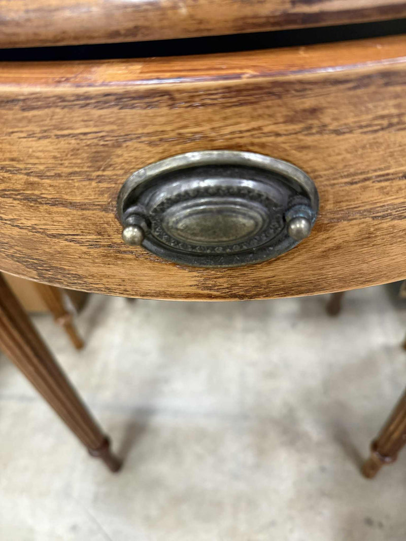 Vintage Style Half-Moon Table