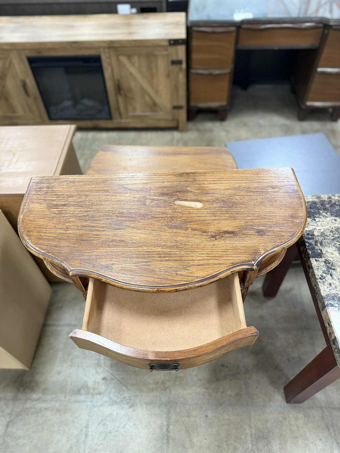 Vintage Style Half-Moon Table