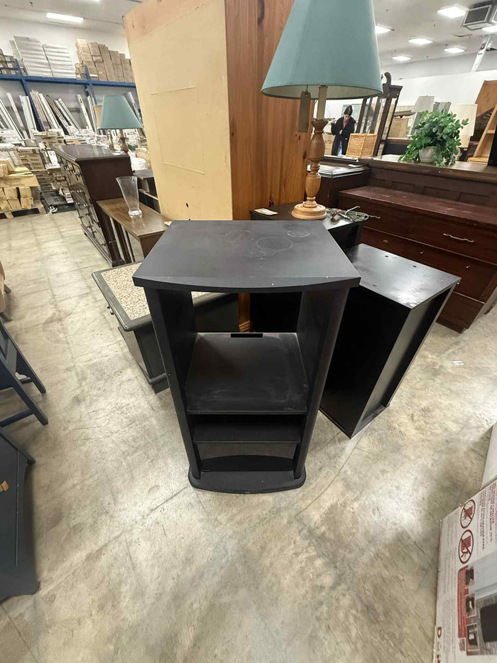 Black Colored Stand with Multiple Shelves