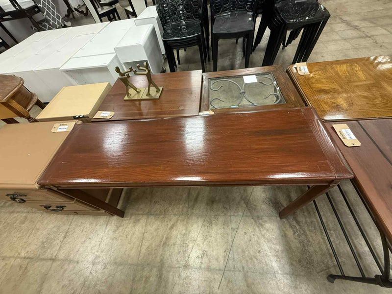 Mahogany Wooden Rectangular Console Table