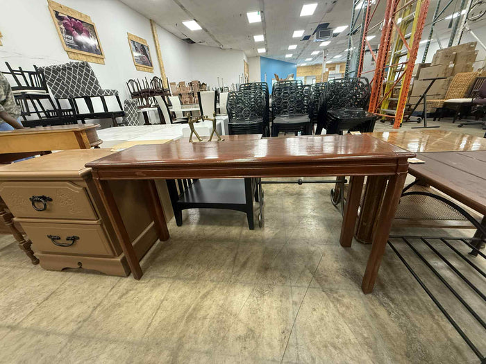 Mahogany Wooden Rectangular Console Table