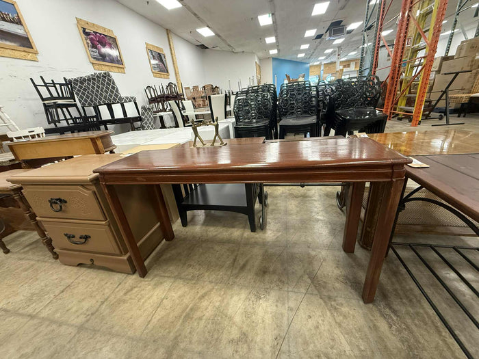 Mahogany Wooden Rectangular Console Table