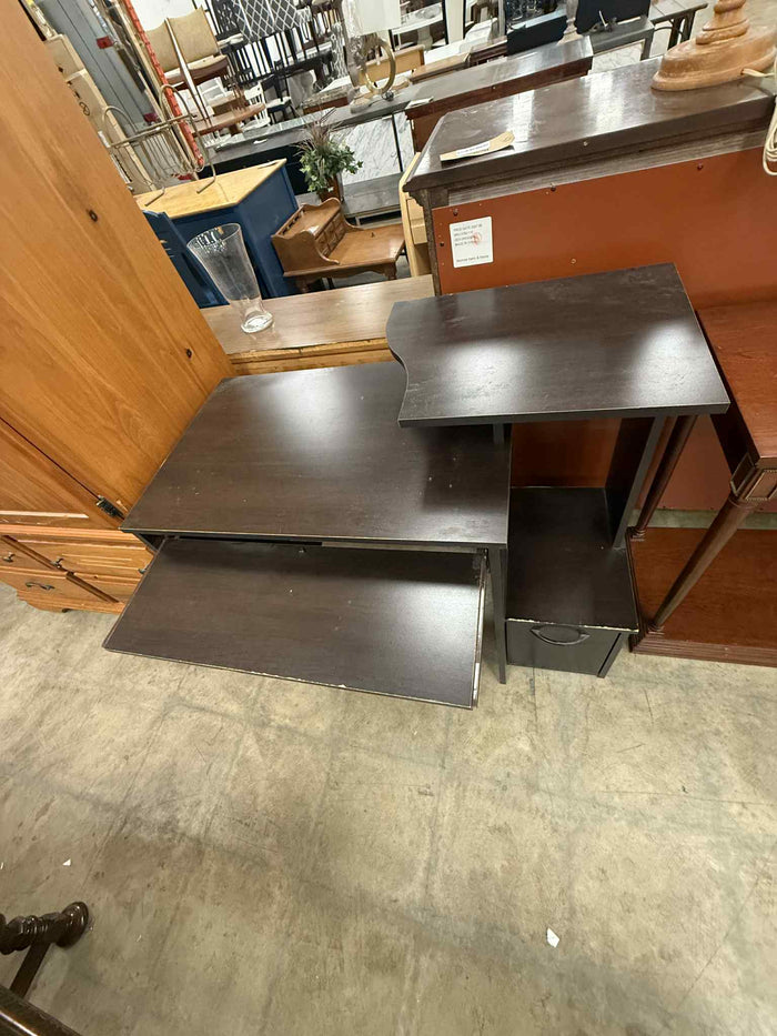 Dark Colored Computer Desk