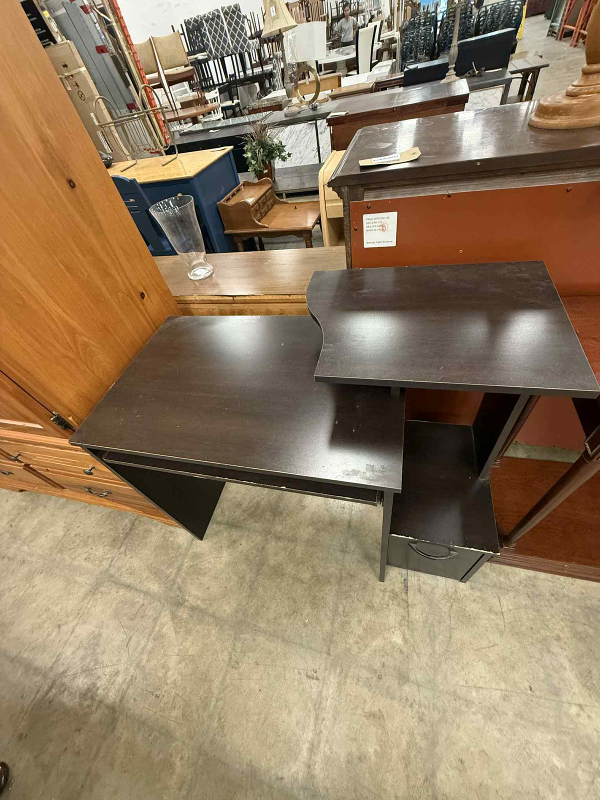 Dark Colored Computer Desk