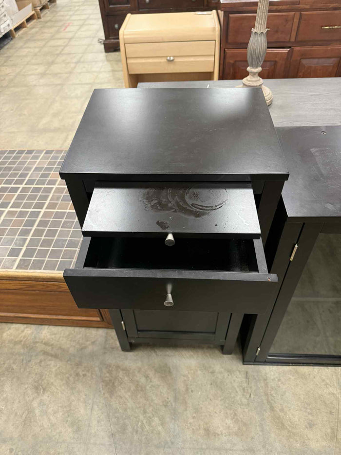 Black Freestanding Storage Cabinet