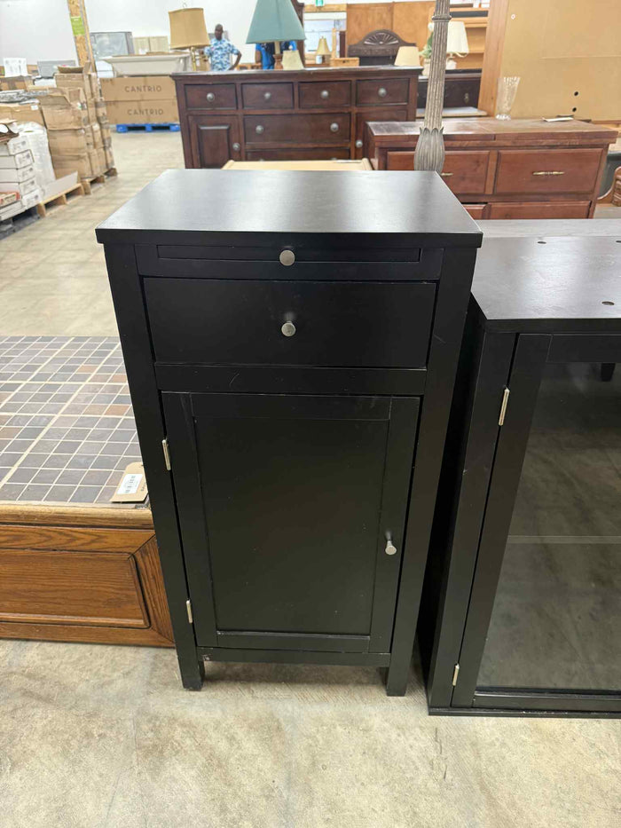 Black Freestanding Storage Cabinet