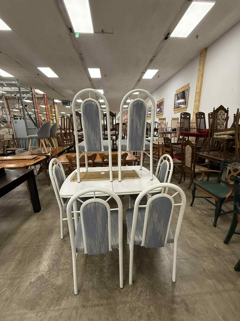 White Colored 7-Piece Dining Set