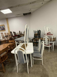White Colored 7-Piece Dining Set