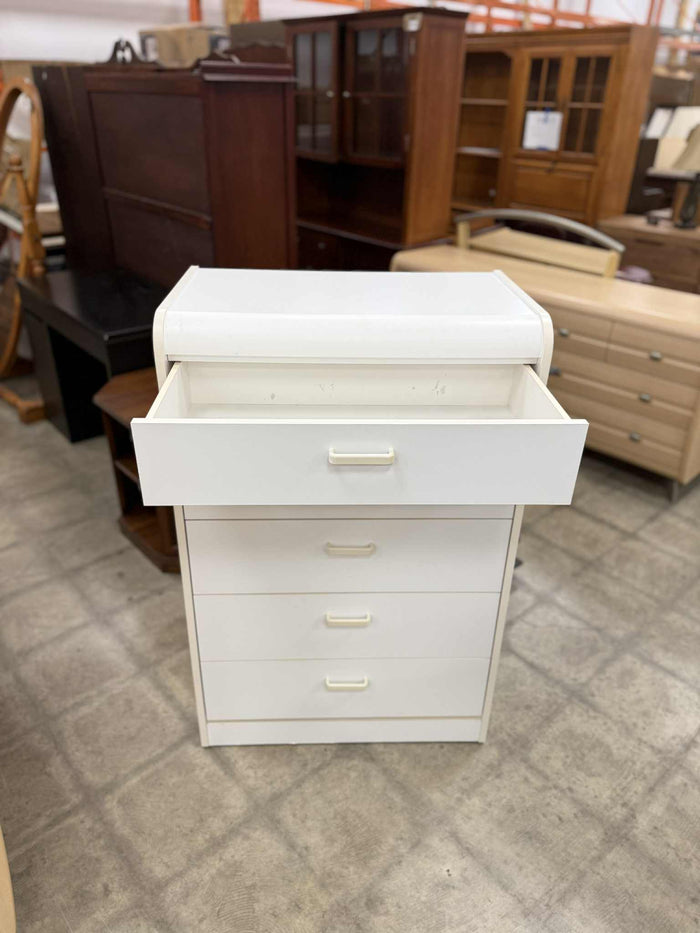 White Colored 5 Drawer Dresser