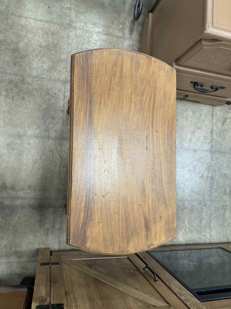 Maple Magazine Rack End Table