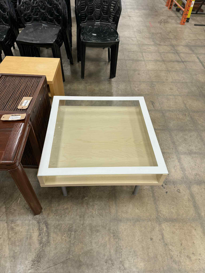 Modern Style Glass Top Coffee Table