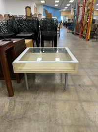Modern Style Glass Top Coffee Table