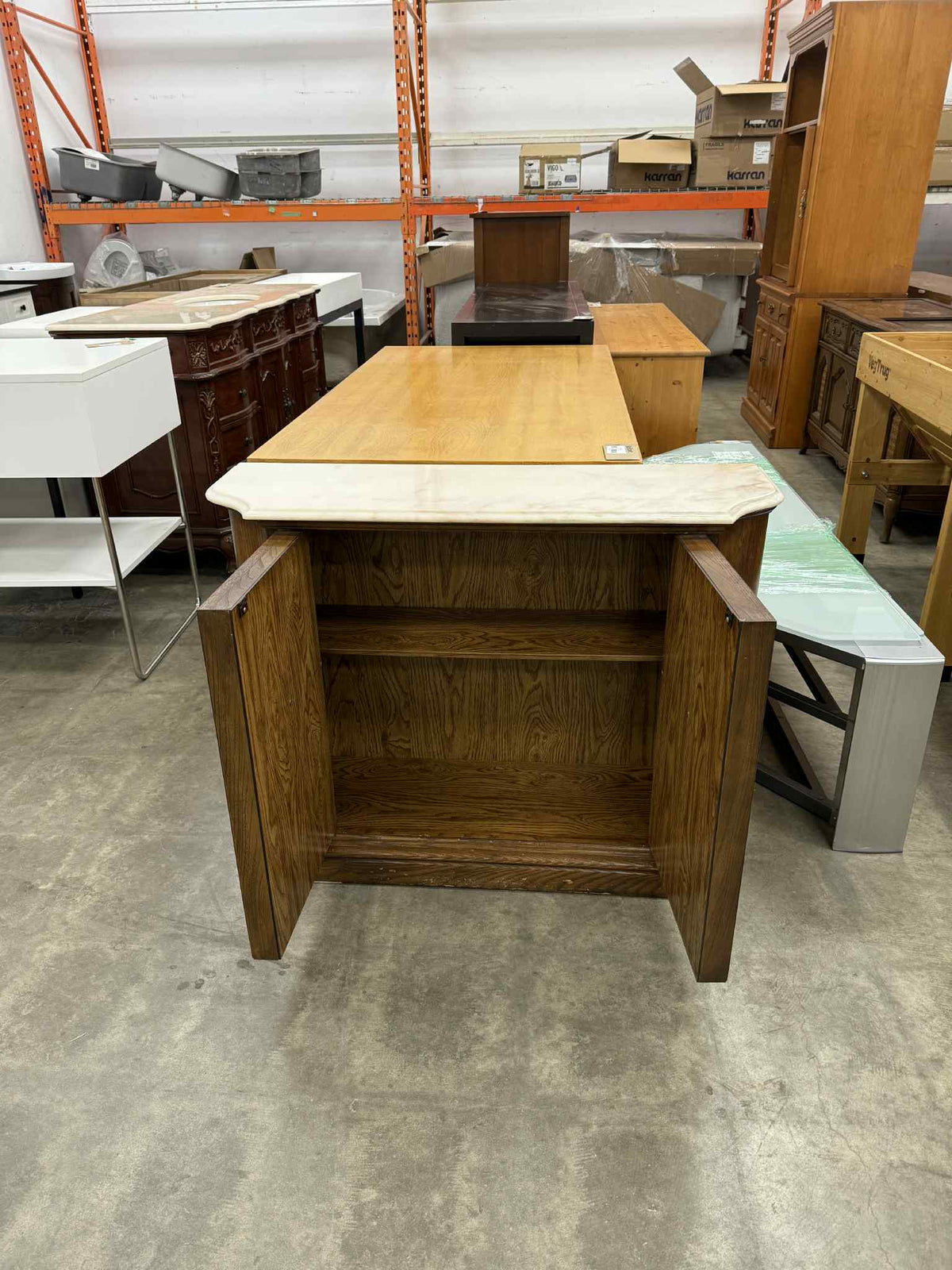 Vintage Style Sideboard with Marble Top