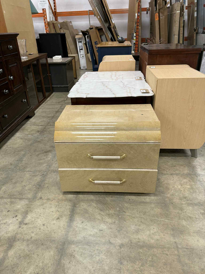 Small Light Tan 2 Drawer Dresser