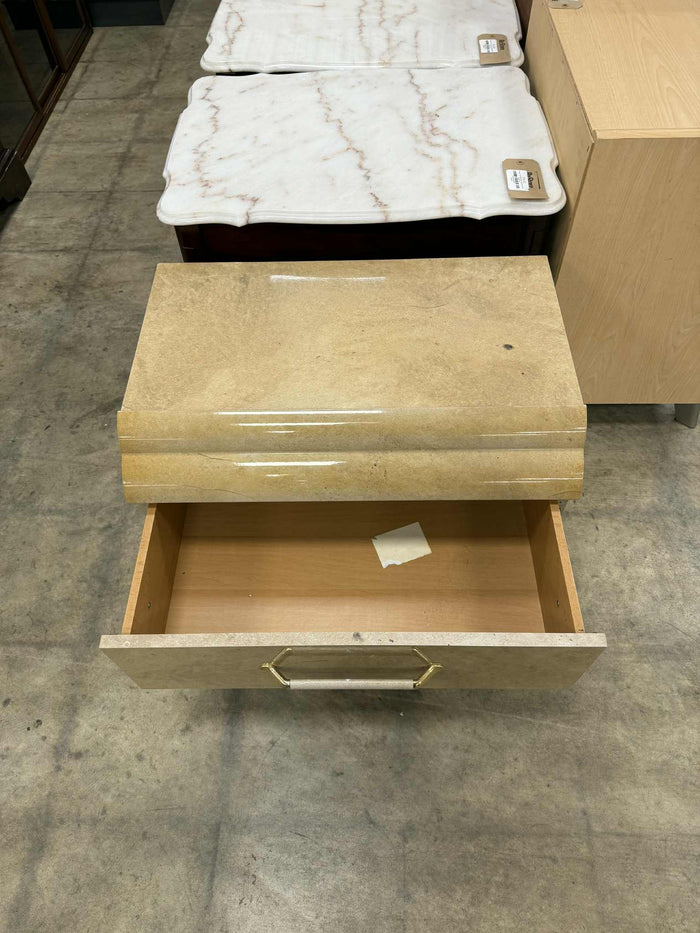 Small Light Tan 2 Drawer Dresser