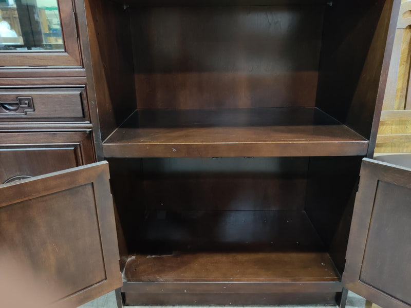 Bookshelf with Brass Accents