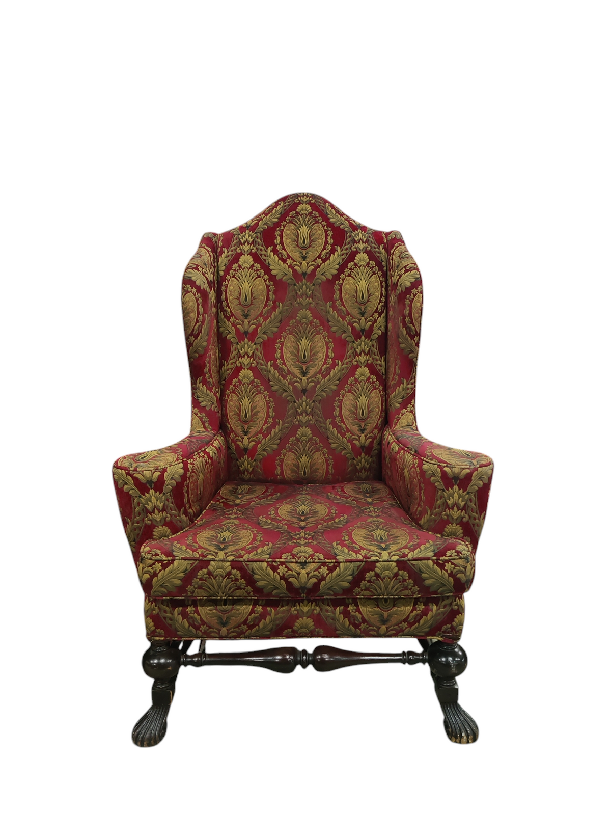 Red Queen Anne Style Chair