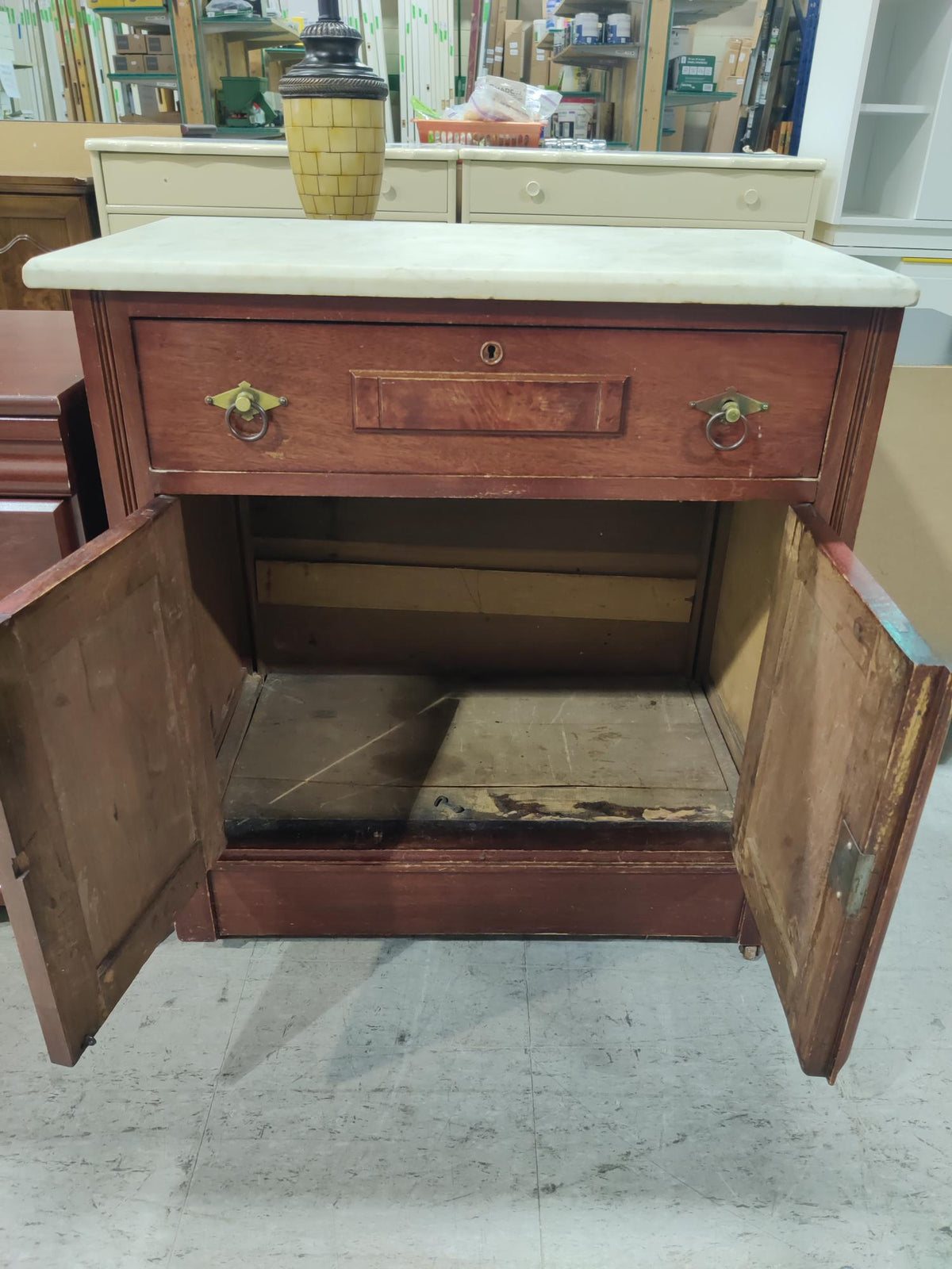 Vintage Stone Top Washstand