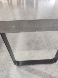 Grey Faux Wood Top Dining Table