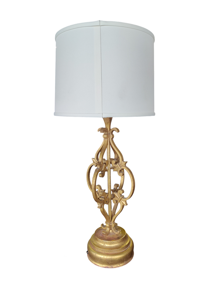 Shabby Chic Gold Lamps