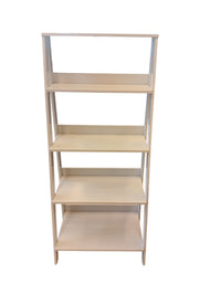 Modern White 4- Tier Ladder Bookcase